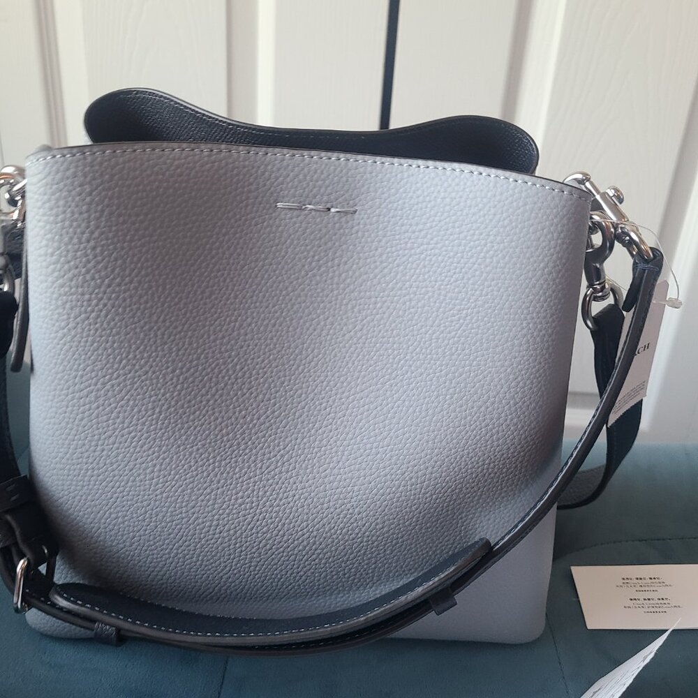 COACH Willow Bucket Bag In Color block Leather with matching wallet - Picture 8 of 14